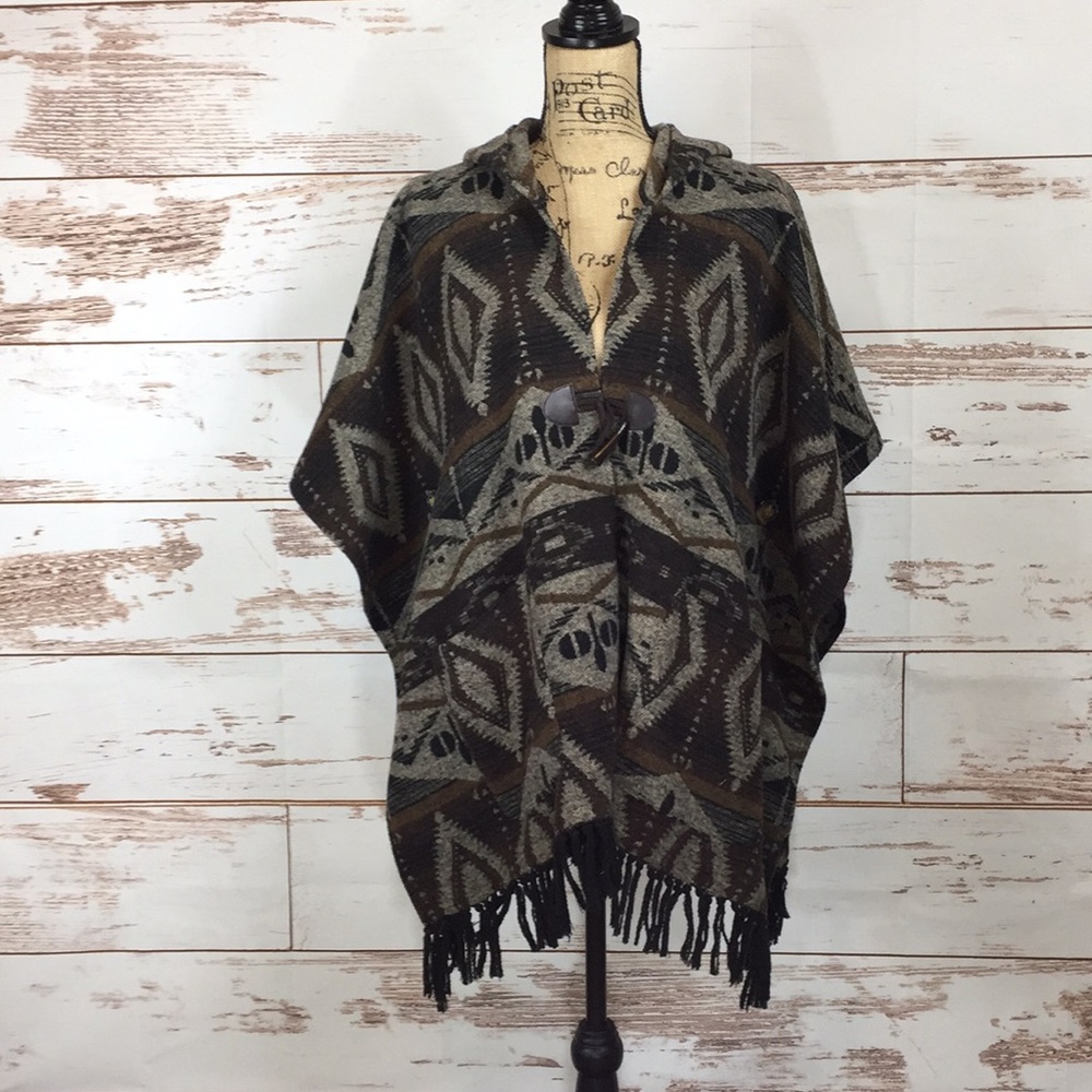 Southwest Print Poncho